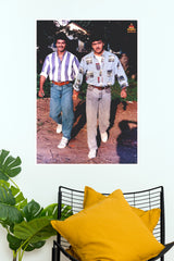 Vintage Tamil Cinema Duo Retro Movie Poster – Classic South Indian Cinema Wall Art  (Tollywood Poster)