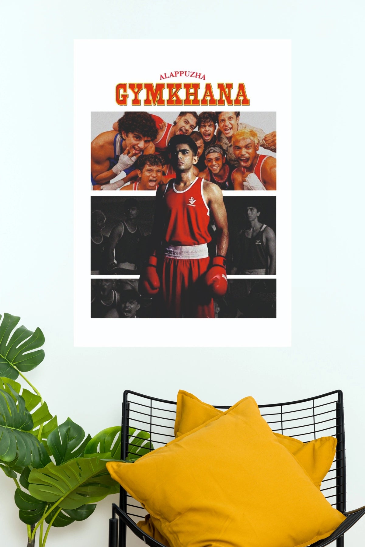 Alappuzha Gymkhana Movie Poster – Stylish Boxing & Sports Cinema Wall Art  (Tollywood Poster)