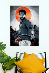 Aravinda Sametha Veera Raghava RRR Style Action Poster – Telugu Movie Wall Art   (Tollywood Poster)