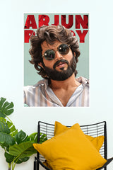 Arjun Reddy Stylish Portrait Poster – Telugu Movie Character Wall Art (Tollywood Poster)
