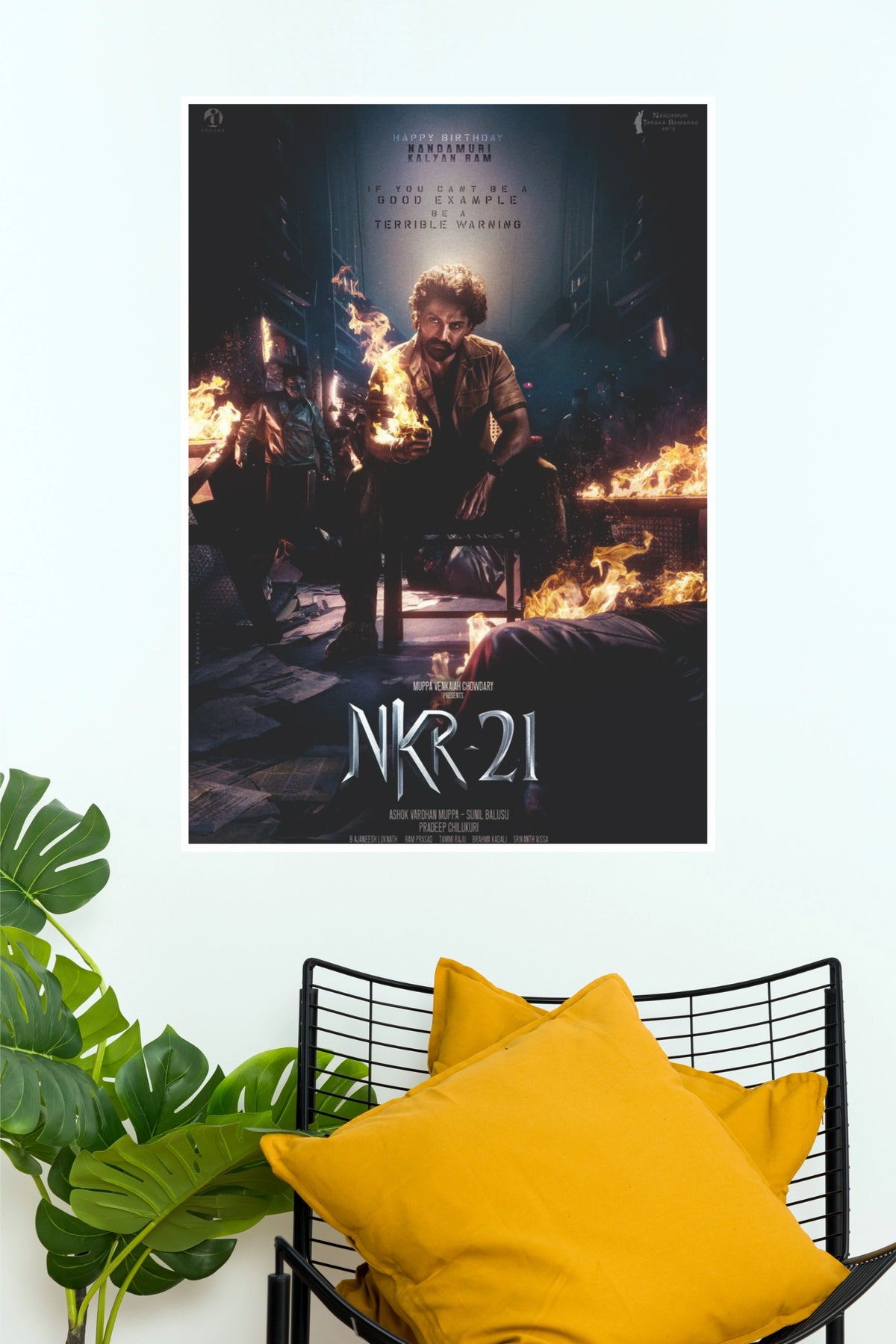 NKR 21 Arjun Son of Vyjayanthi Movie Poster – Powerful Telugu Action Wall Art(Tollywood Poster)