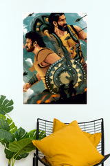 Baahubali Warrior Movie Poster – Premium Printed Wall Poster  (Tollywood Poster)