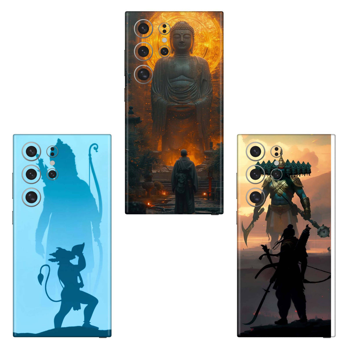 Combo 208 Mobile Skin Pack Of 3 Combo