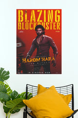 Harom Hara The Revolt Movie Poster – Bold Red Action Wall Art   (Tollywood Poster)