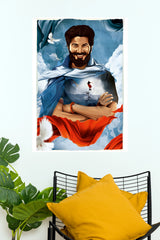 Charlie Cinematic Portrait Poster – Artistic Hero Wall Art (Tollywood Poster)