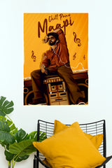 Chill Pannu Mapi Music Poster – Retro DJ & Music Lover Wall Art  (Tollywood Poster)