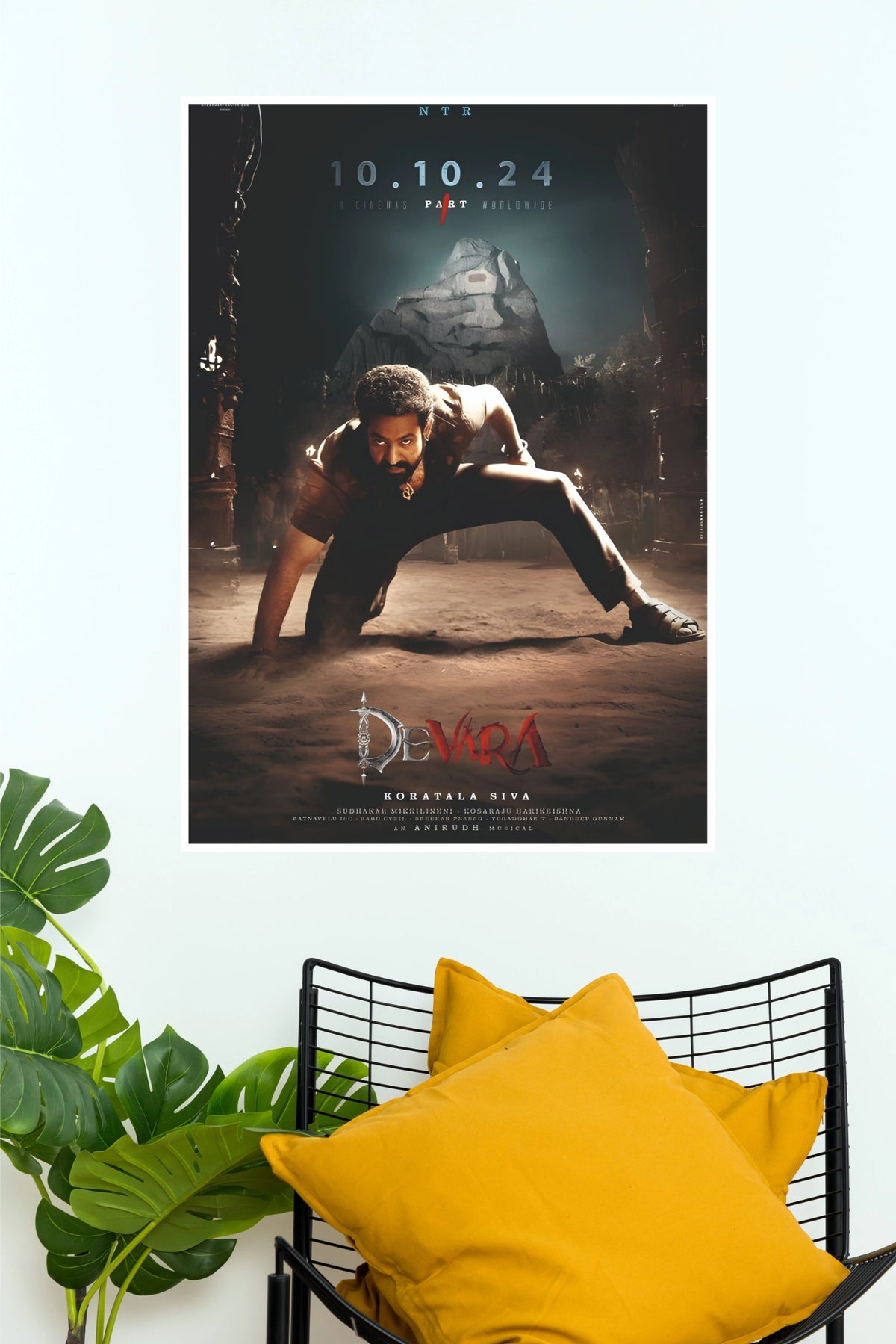 Devara Movie Poster – NTR Premium Cinematic Wall Art  (Tollywood Poster)