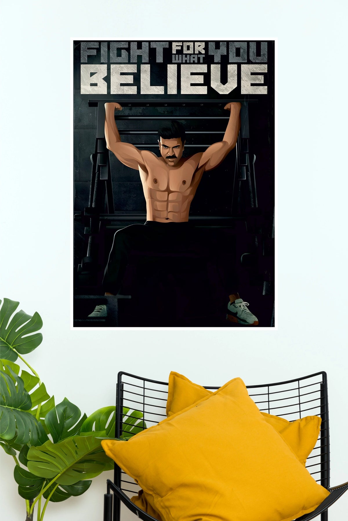 Dhanush – Ne Cheta Kuppa King Poster | Premium Movie Wall ArtV (Tollywood Poster)