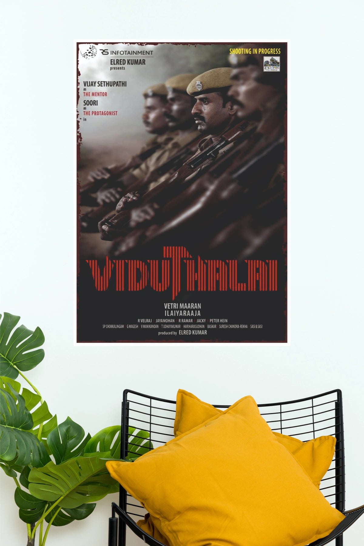 Viduthalai Movie Poster – Vijay Sethupathi & Soori Premium Wall Art (Tollywood Poster)