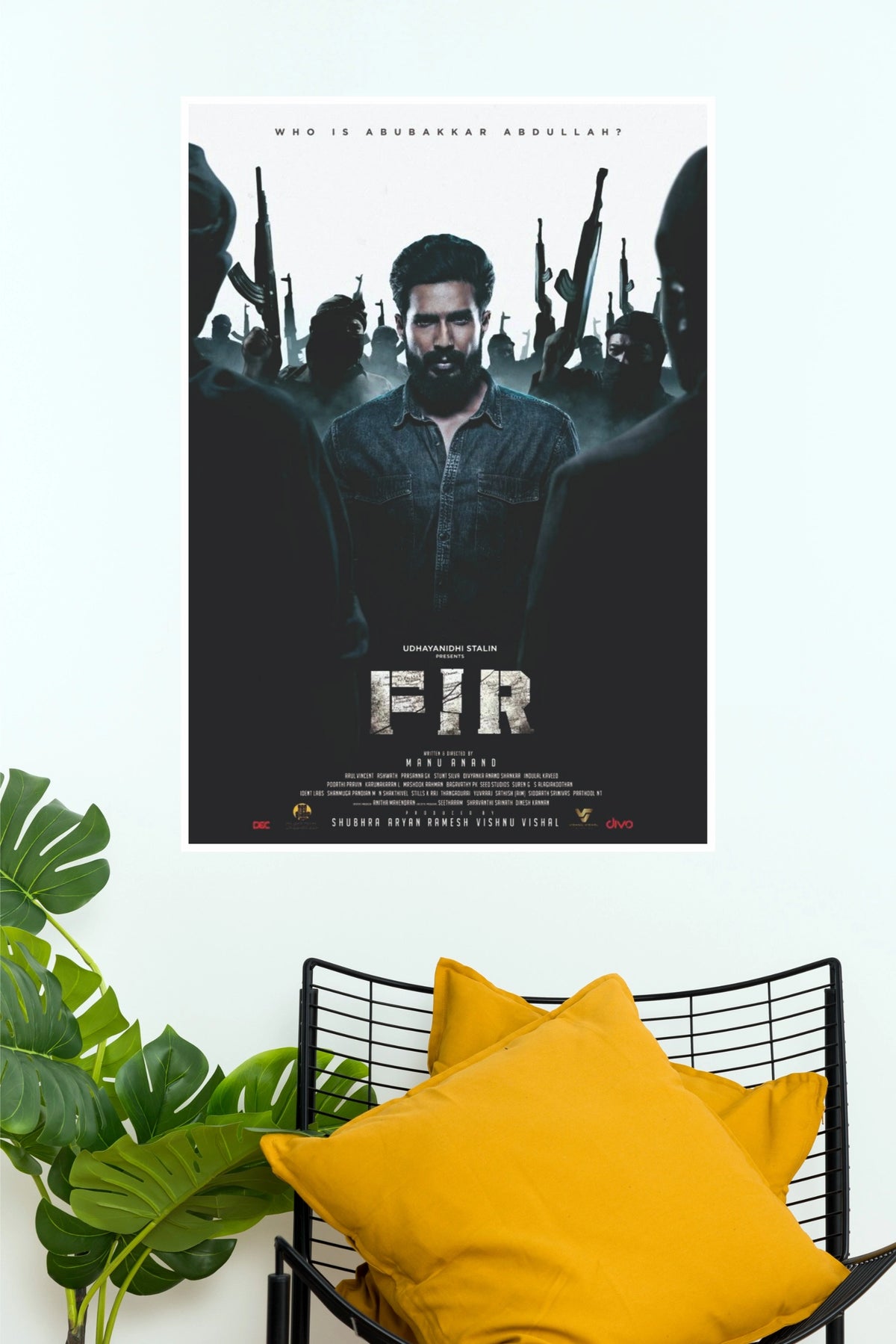 FIR Movie Style Creative Poster – Digital Print Backdrop (Tollywood Poster)