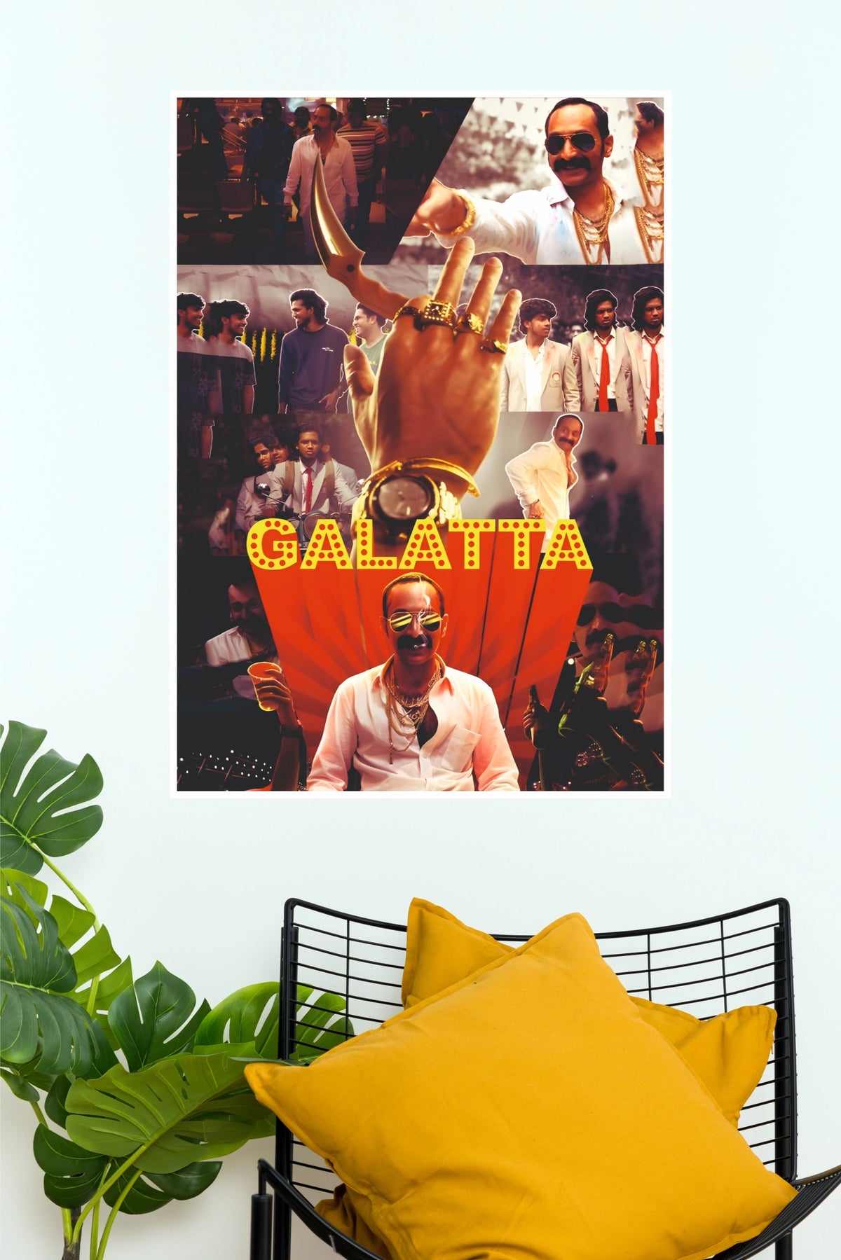 Galatta Movie Poster – Stylish Indian Cinema Wall Art | Modern Bollywood Poster(Tollywood Poster)