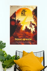 Hanu-Man Movie Poster – Epic Superhero Indian Cinema Wall Art  (Tollywood Poster)