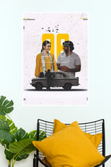 96 Movie Poster – Romantic Tamil Cinema Couple Wall Art   (Tollywood Poster)