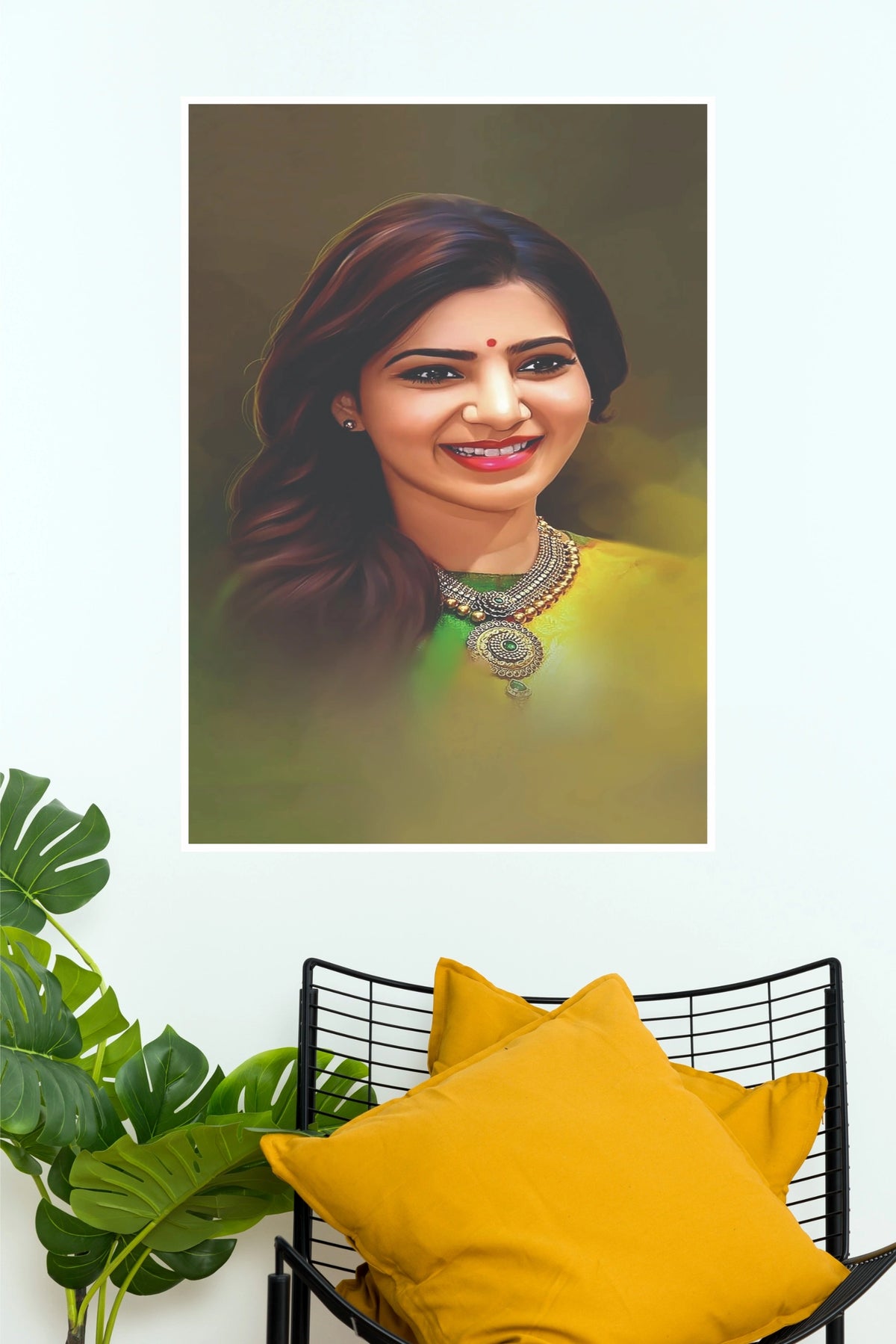 Samantha Ruth Prabhu Portrait Poster | Indian Actress Wall Art  (Tollywood Poster)