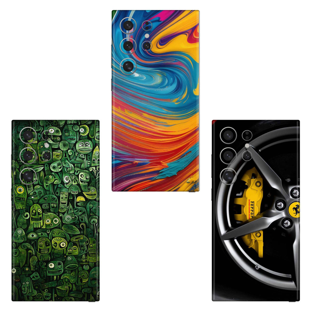 Combo 217 Mobile Skin Pack Of 3 Combo