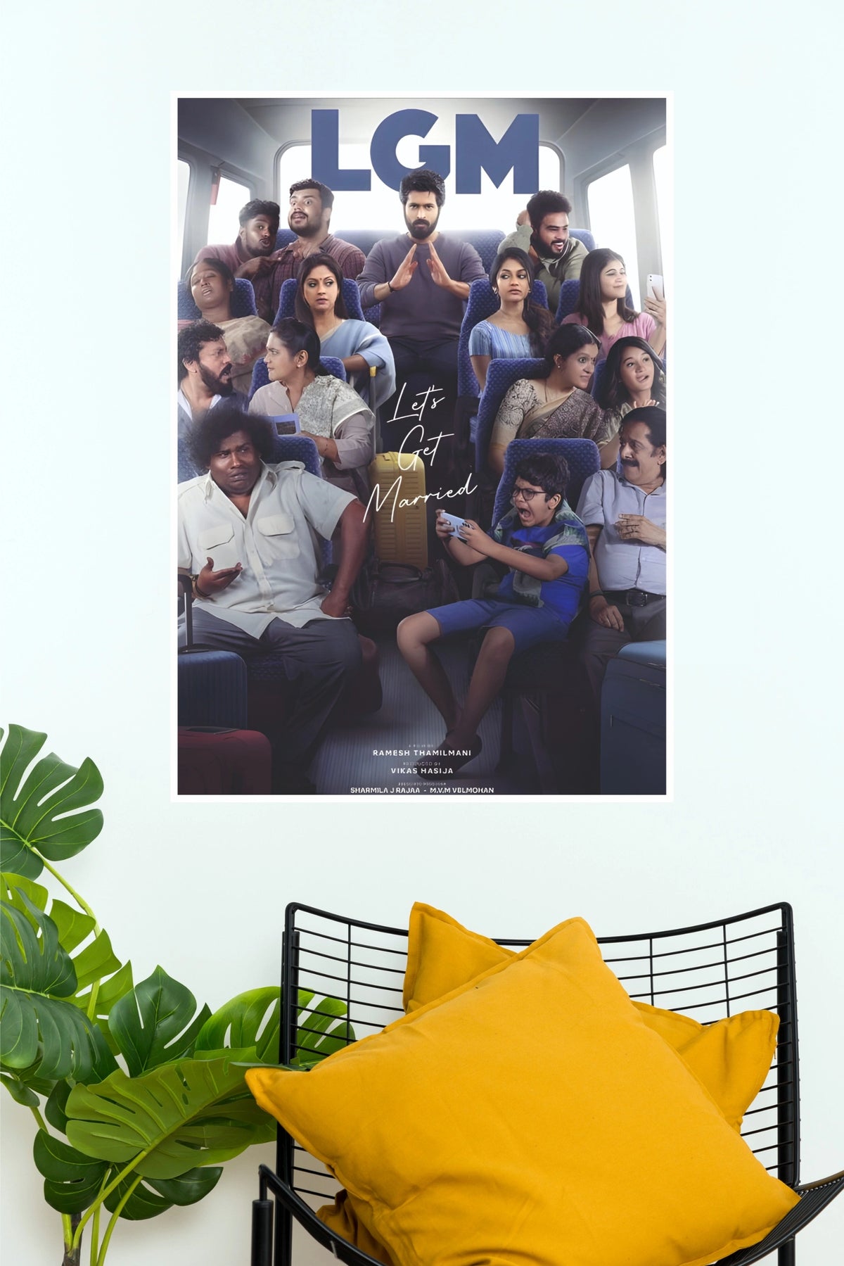 LGM Let’s Get Married Bus Journey Poster – MS Dhoni Entertainment Movie Paper Print   (Tollywood Poster)