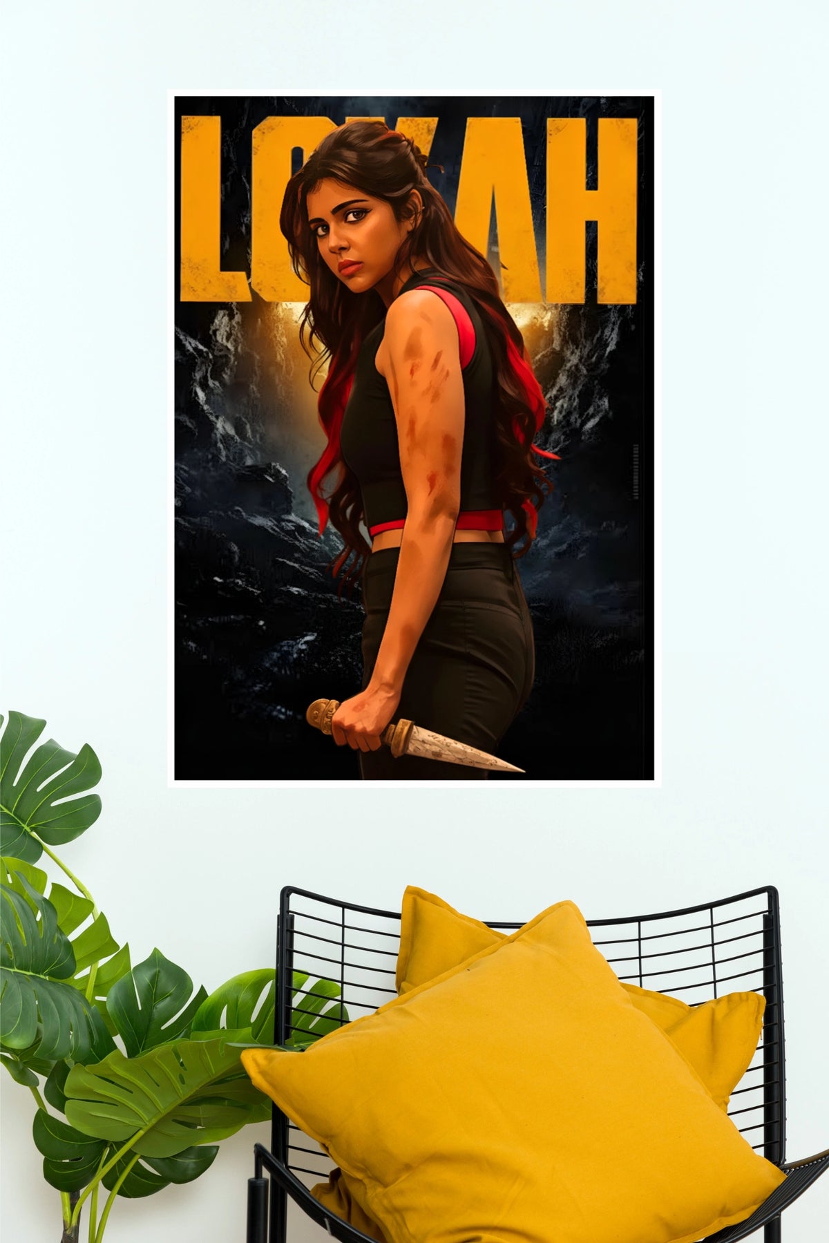 Lokah Chapter 1 Chandra Poster – Urban Action Thriller Paper Print   (Tollywood Poster)