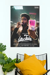 Love Today Pradeep Ranganathan Smartphone Poster – AGS Entertainment Movie Paper Print   (Tollywood Poster)
