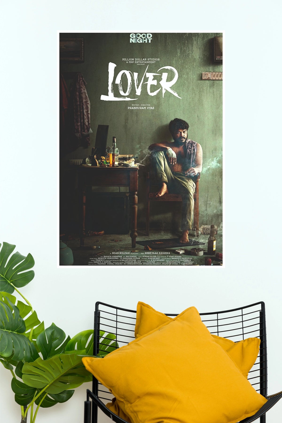 Lover Manikandan First Look Poster – Prabhuram Vyas Tamil Romantic Drama Paper Print   (Tollywood Poster)