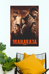 Maharaja Vijay Sethupathi & Anurag Kashyap Ensemble Poster – Nithilan Saminathan Film Paper Print (Tollywood Poster)