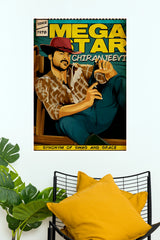 Megastar Chiranjeevi Vintage Cowboy Pop Art Paper Poster  (Tollywood Poster)