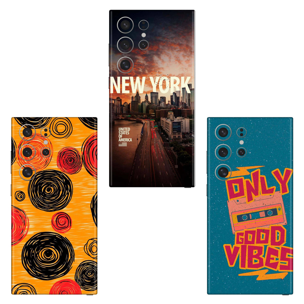 Combo 222 Mobile Skin Pack Of 3 Combo