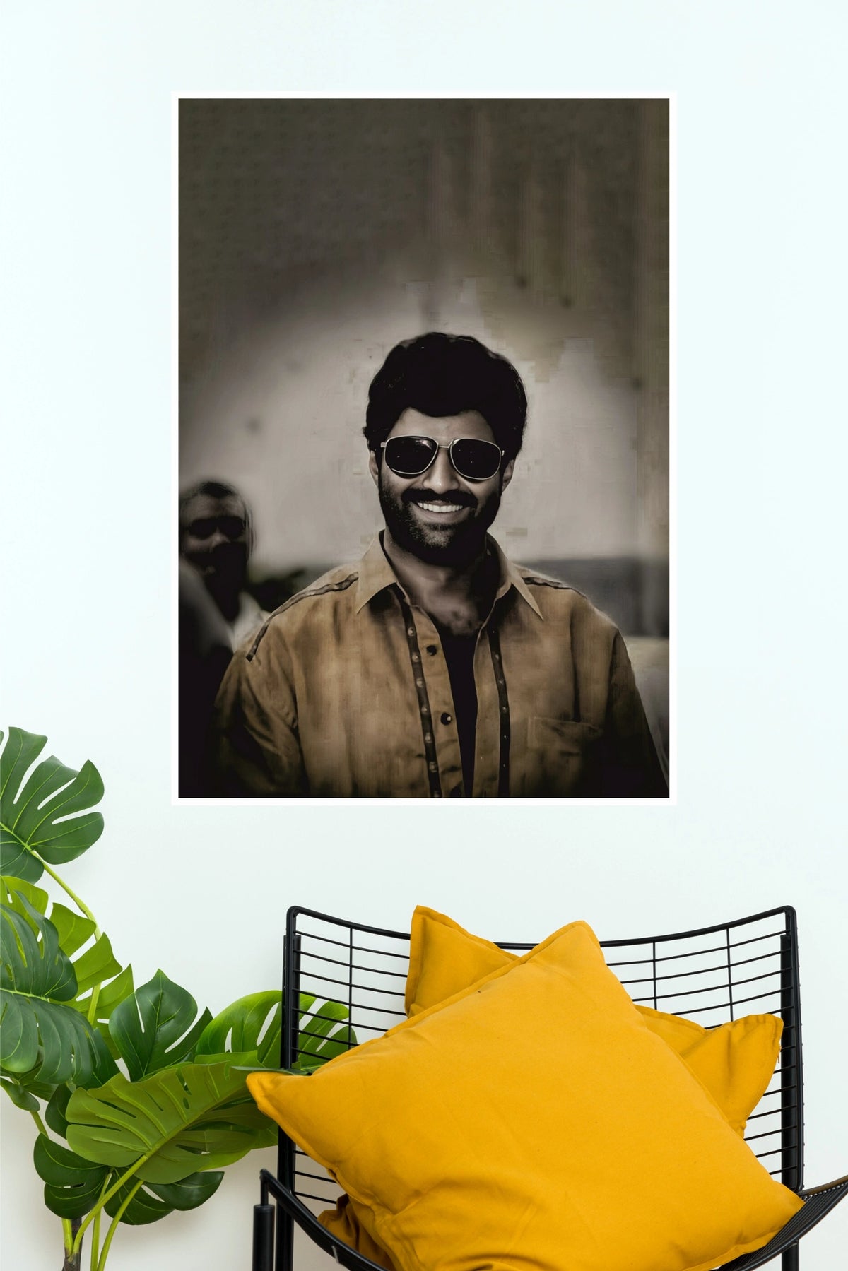 Nandamuri Balakrishna Fearless Smile Retro Paper Poster  (Tollywood Poster)