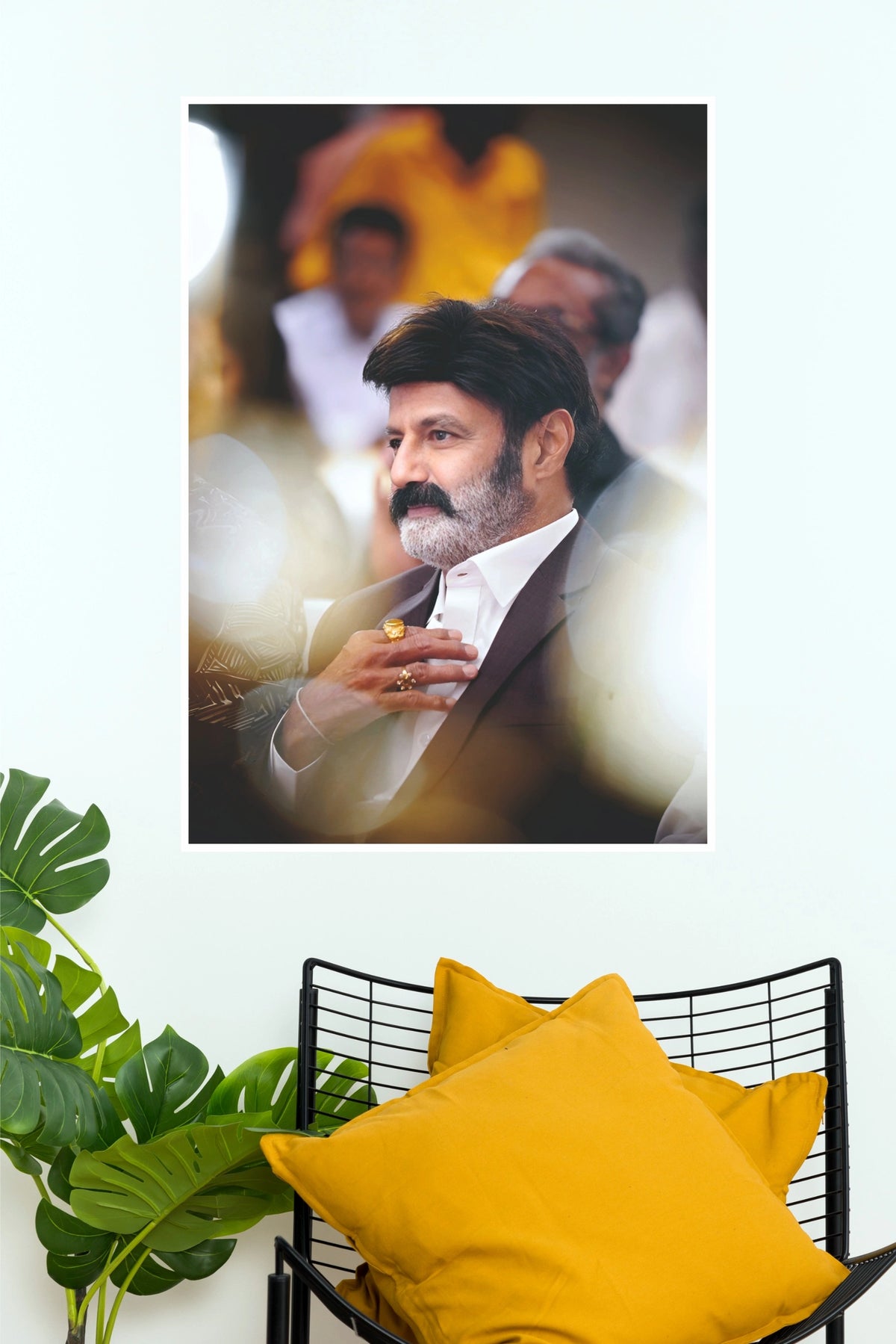Nandamuri Balakrishna Premium Paper Wall Poster – Indian Cinema Icon Portrait  (Tollywood Poster)