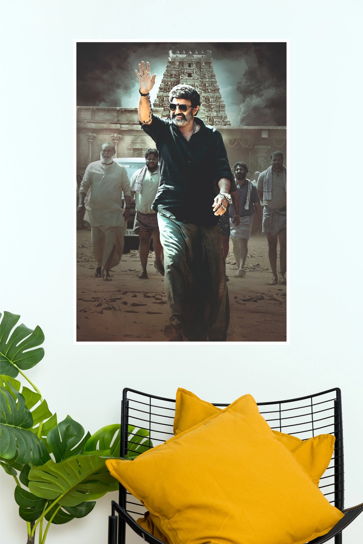 Nandamuri Balakrishna "The King's Arrival" Temple Entrance Paper Poster (Tollywood Poster)