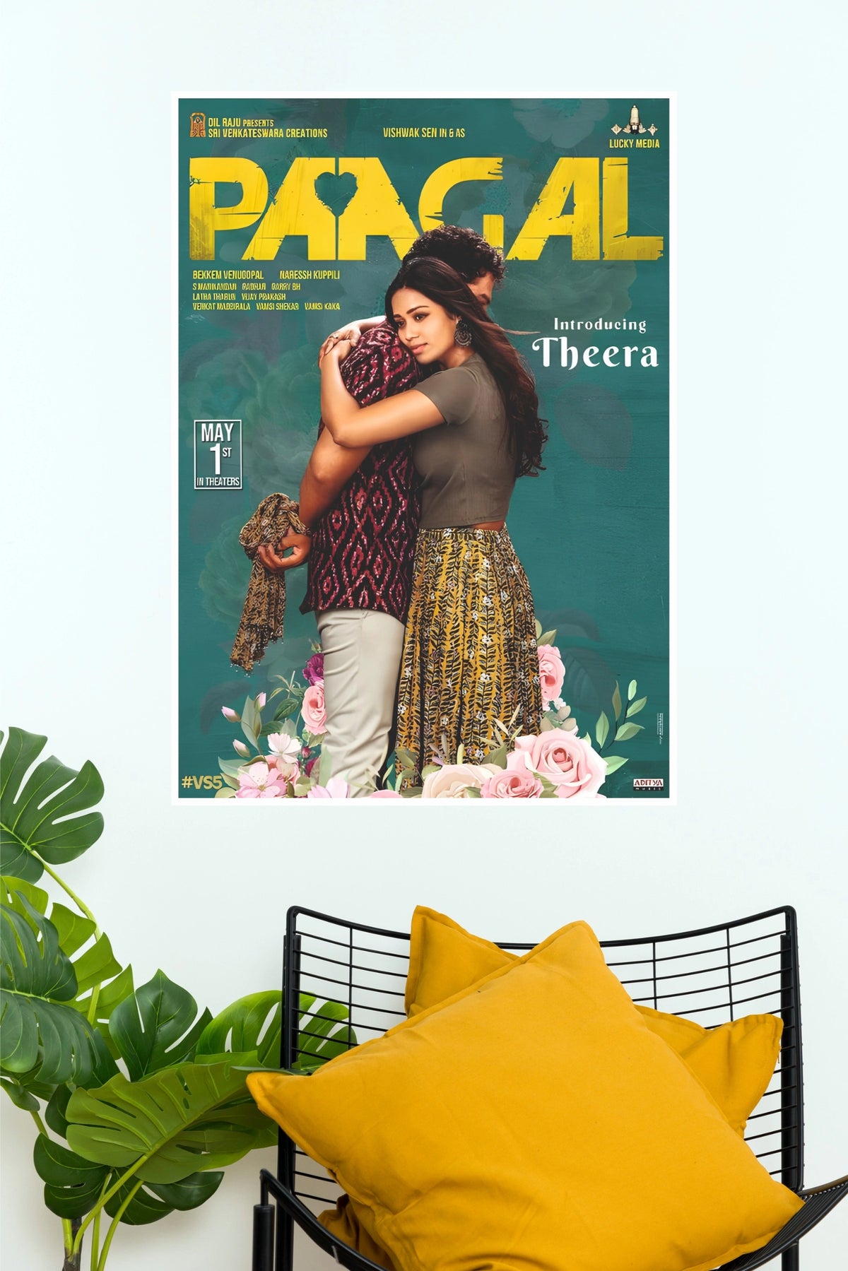 Paagal Official Movie Paper Poster (Vishwak Sen & Nivetha Pethuraj) (Tollywood Poster)
