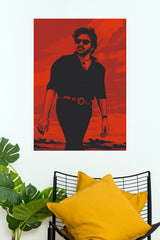 Pawan Kalyan "Red Rebellion" Stylized Vector Art Paper Poster   (Tollywood Poster)
