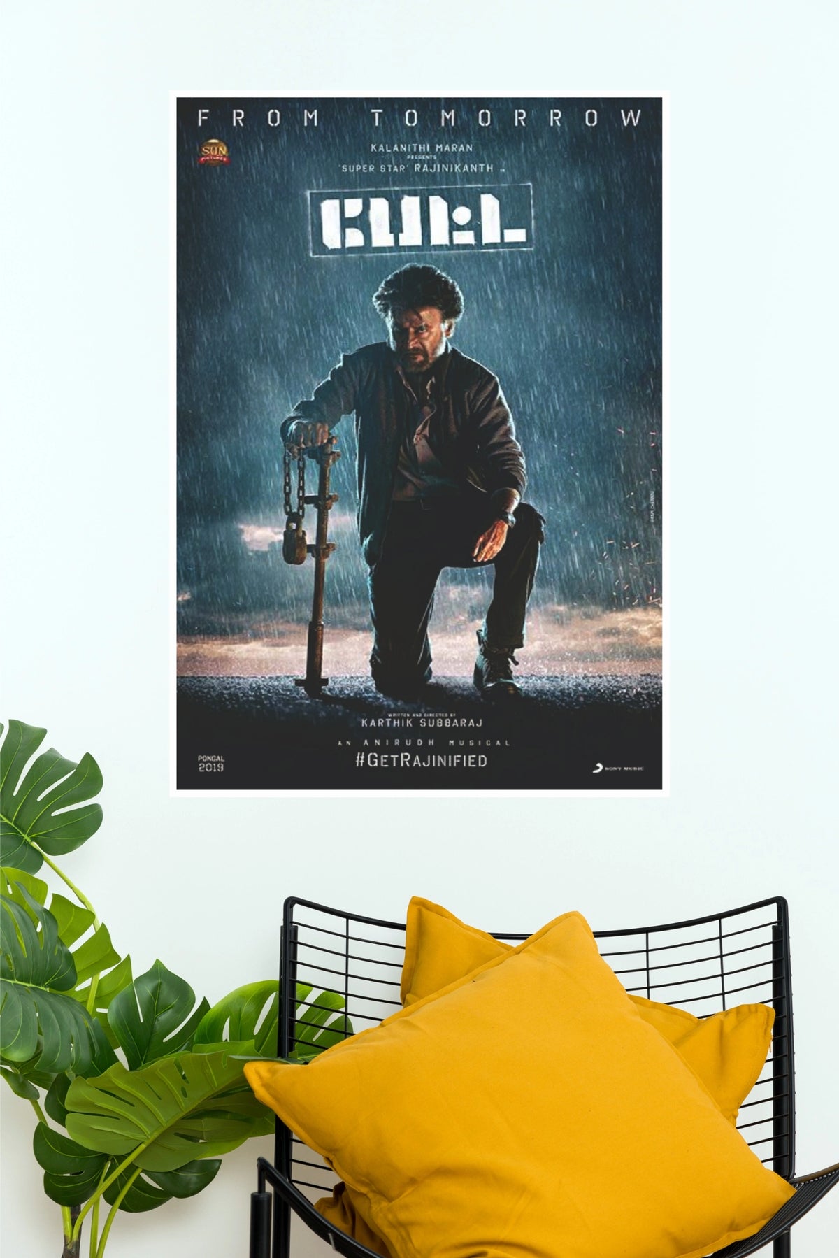 Petta Official Movie Paper Poster (Rajinikanth)  (Tollywood Poster)