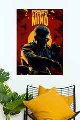 Ajith Kumar "Power is a State of Mind" Valimai Style Vector Art Paper Poster (Tollywood Poster)