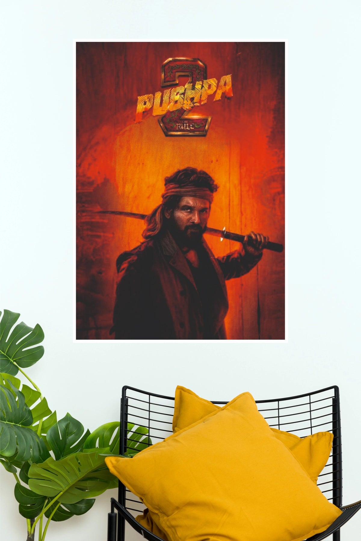 Pushpa 2: The Rule Official Movie Paper Poster (Allu Arjun) (Tollywood Poster)