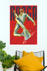 Aavesham "RANGA" Pop Art Illustrated Paper Poster (Fahadh Faasil)   (Tollywood Poster)