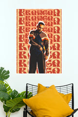 Aavesham Fahadh Faasil Ranga Street Swagger Poster – Retro Typography Paper Print   (Tollywood Poster)