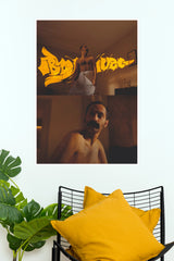 Aavesham Fahadh Faasil Ranganathan Poster – Two Frame Graffiti Paper Print (Tollywood Poster)
