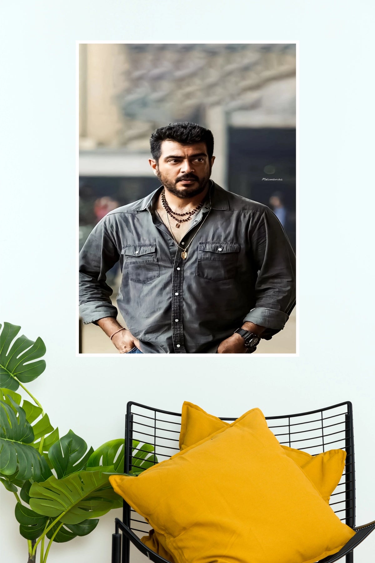 Sathya Dev IPS Ajith Kumar Poster – Yennai Arindhaal Cop Swag Paper Print  (Tollywood Poster)