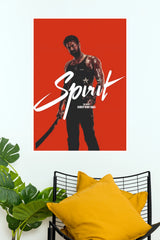 Spirit Prabhas Bloodied Tank Top Action Poster – Sandeep Reddy Vanga Paper Print   (Tollywood Poster)