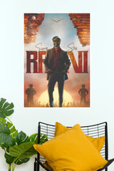Superstar Rajinikanth Jailer Swag Poster – Thalaivar Brick Wall Sunset Paper Print (Tollywood Poster)