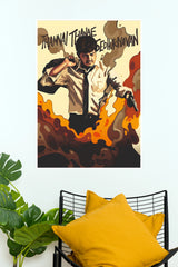 Ajith Kumar Thannai Thanae Sedhukiyavan Vector Art Paper Poster  (Tollywood Poster)
