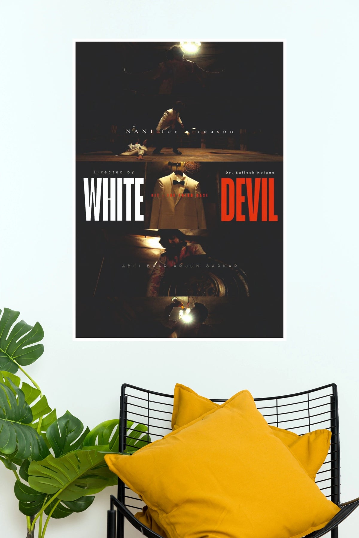 HIT 3 White Devil Nani Movie Paper Poster  (Tollywood Poster)