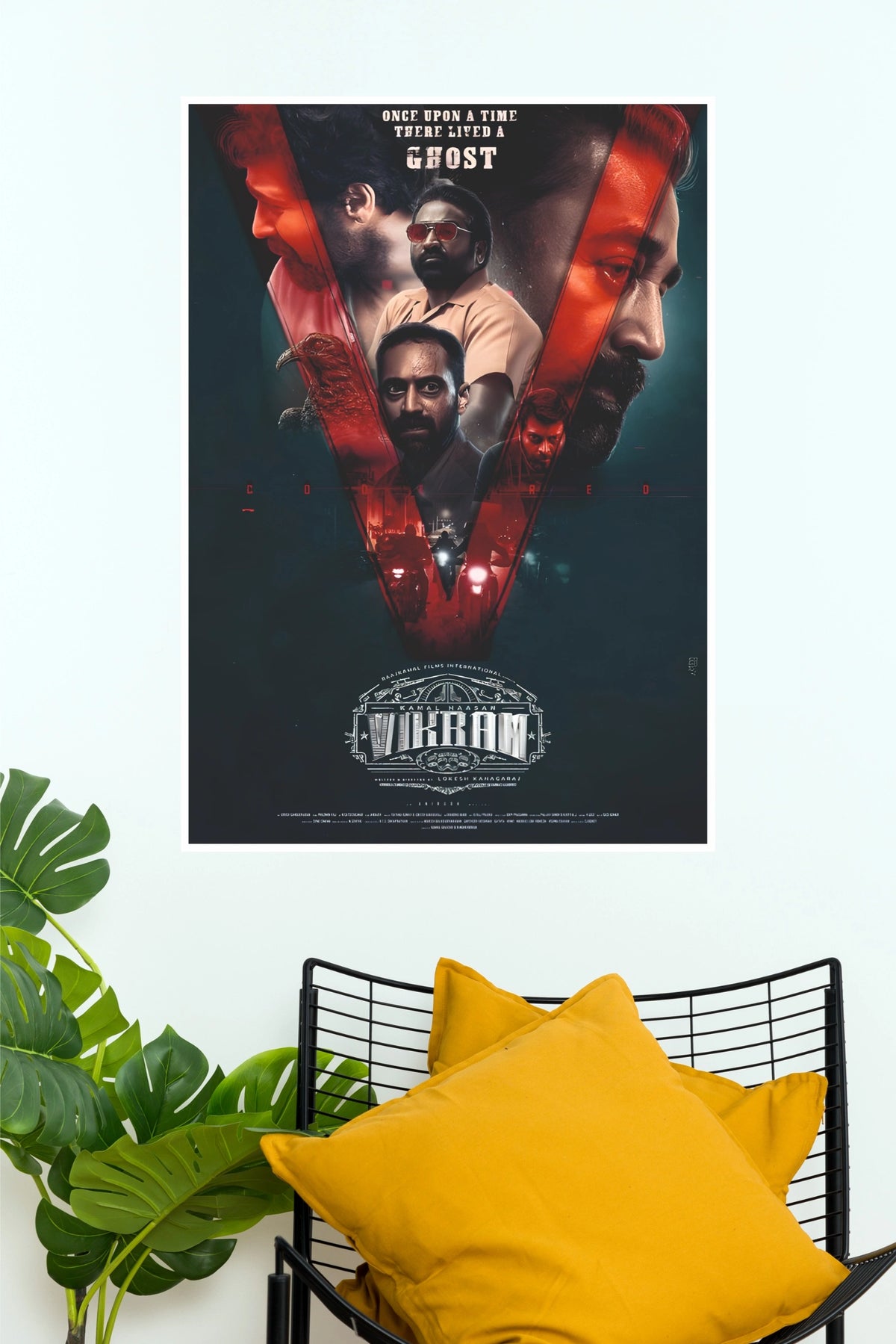 Vikram Kamal Haasan Vijay Sethupathi & Fahadh Faasil Paper Poster  (Tollywood Poster)
