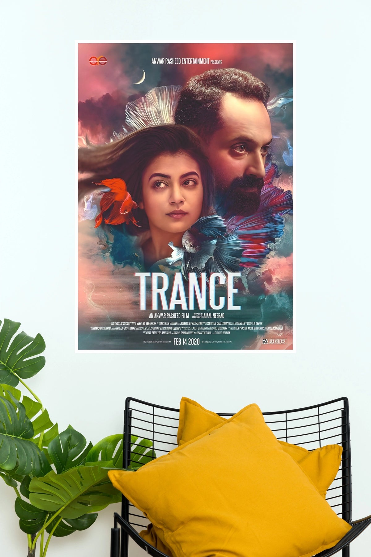 Trance Fahadh Faasil & Nazriya Nazim Movie Paper Poster (Tollywood Poster)