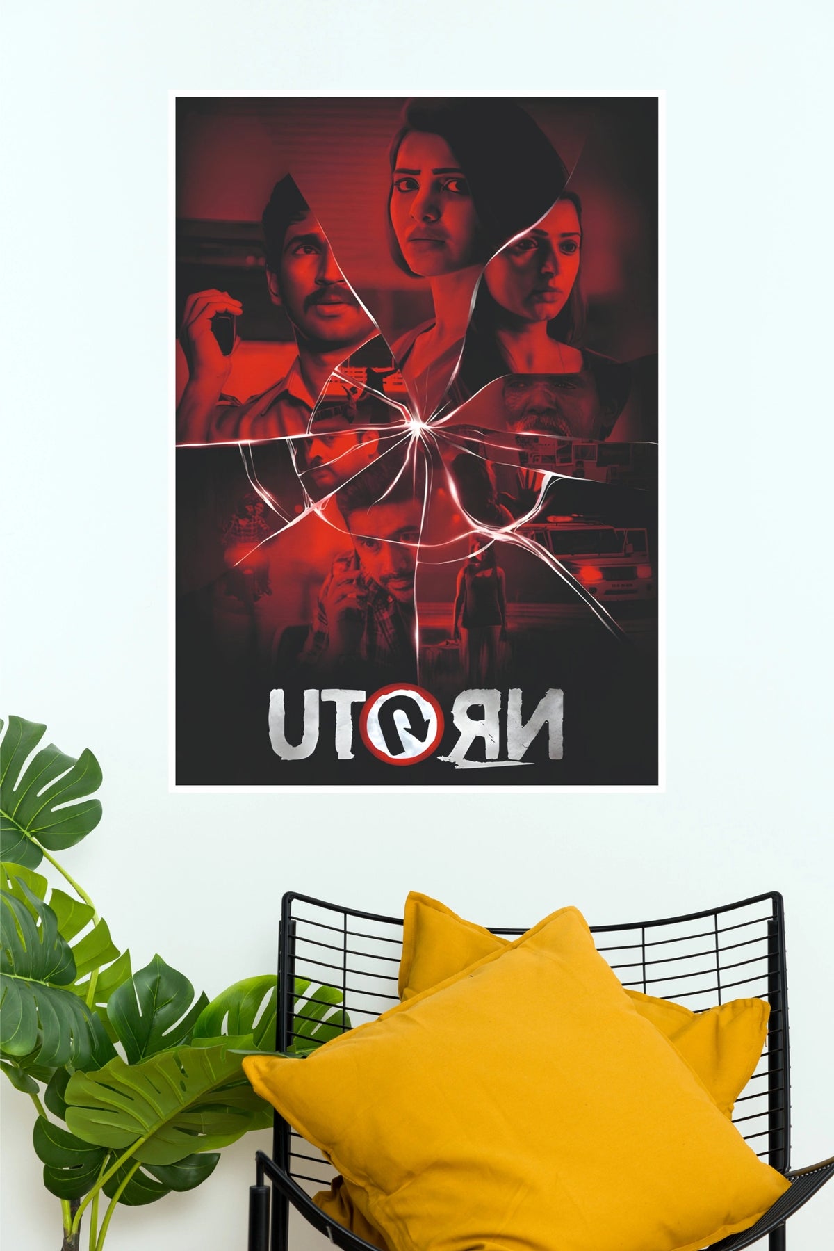 U-Turn Movie Poster | Samantha Ruth Prabhu Thriller Wall Art  (Tollywood Poster)