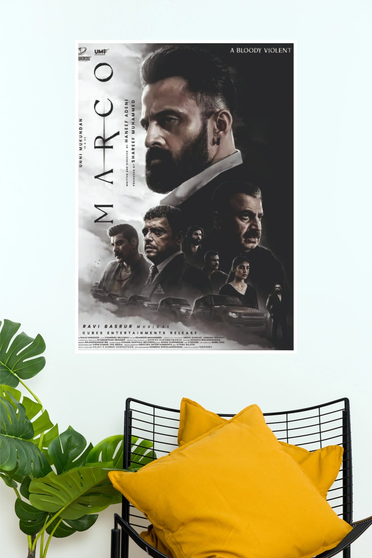 Marco Unni Mukundan Action Movie Paper Poster   (Tollywood Poster)