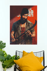 Veera Dheera Sooran Chiyaan Vikram Illustration Paper Poster (Tollywood Poster)