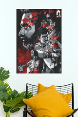 Vijay Sethupathi Iconic Characters Vector Collage Wall Poster (Tollywood Poster)