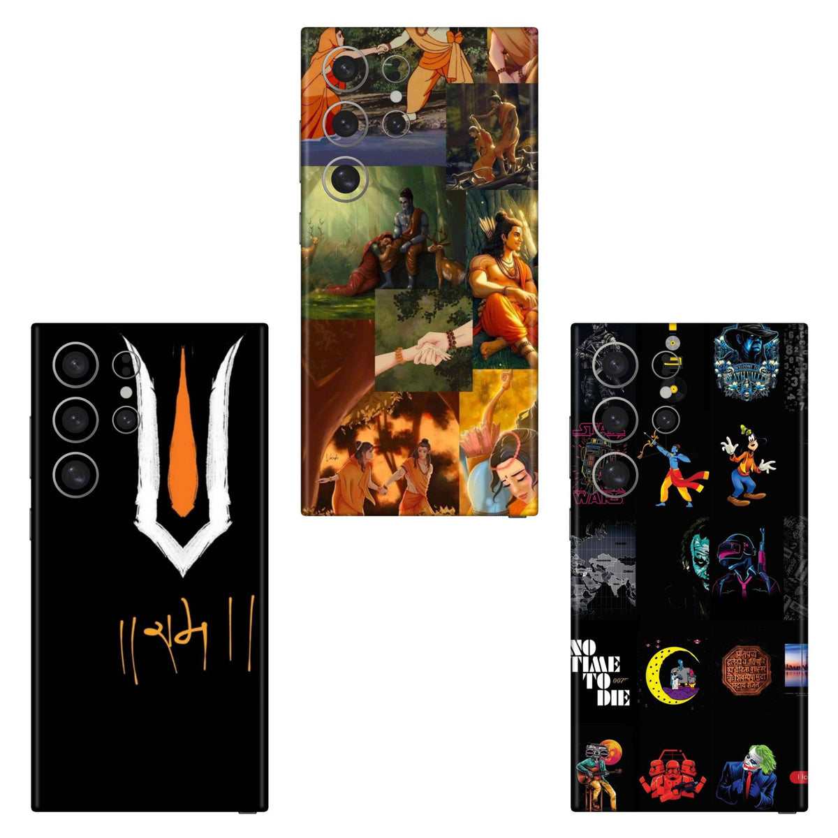 Combo 244 Mobile Skin Pack Of 3 Combo