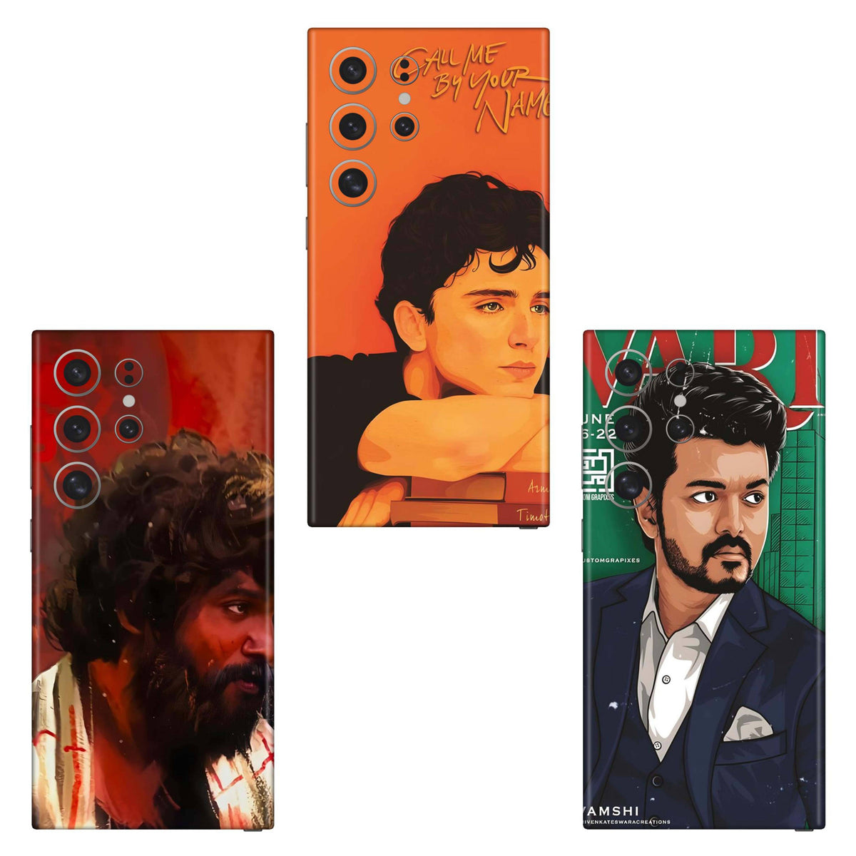 Combo 247 Mobile Skin Pack Of 3 Combo